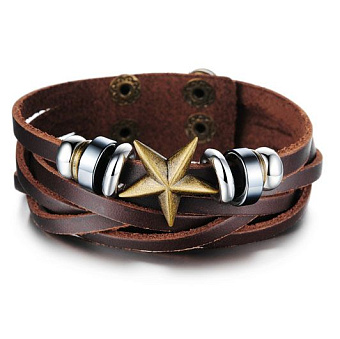 MB316 Браслет широкий кожаный со звездой, стоимость 1 800 руб Характеристики: Материал - Экокожа, Вес - , Комплектация - Браслет, Страна производства - Южная Корея;