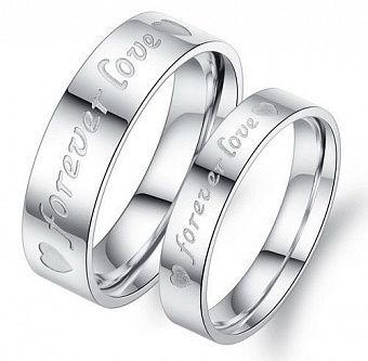 DR035 Двойные кольца "Forever Love"