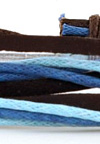 ST084 Браслет веревочный с кожаными полосками
