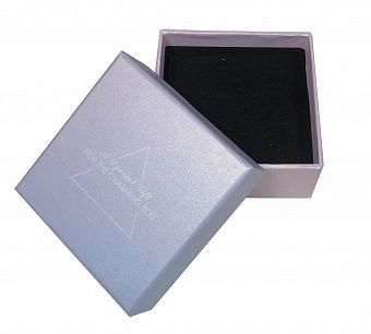 UP56 Коробка подарочная для сережек/колец/подвесок розово-голубая