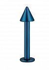 PR-LR-046 Пирсинг лабрет стрелка синий