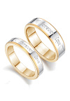 DR001 Парные кольца для влюбленных "Любовь навсегда"