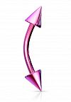 PR-BN-023 Пирсинг банан стрелки розовый