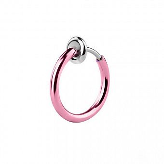 PR-KL-079 Пирсинг обманка в нос или губу розовое кольцо
