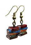 ER155 Серьги ретро стопка книг
