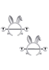 PR-SS-029 Пирсинг для сосков Playboy серебристый