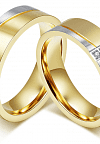 DR161 Парные кольца для влюбленных - сделаны из ювелирной стали и прекрасно подойдут на помолвку, венчание, свадьбу или в подарок вашей второй половинке. Наши кольца не темнеют со временем, не вызывают аллергии и не отличаются от своих ювелирных аналогов.