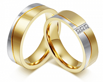 DR161 Парные кольца для влюбленных