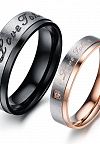 DR104 Парные кольца - сделаны из ювелирной стали и прекрасно подойдут на помолвку, венчание, свадьбу или в подарок вашей второй половинке. Наши кольца не темнеют со временем, не вызывают аллергии и не отличаются от своих ювелирных аналогов.