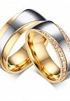 DR164 Парные кольца для помолвки - сделаны из ювелирной стали и прекрасно подойдут на помолвку, венчание, свадьбу или в подарок вашей второй половинке. Наши кольца не темнеют со временем, не вызывают аллергии и не отличаются от своих ювелирных аналогов.