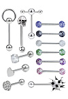 PR-SN-139-NAB Набор для пирсинга штанги 13 шт. серебристые PR-SN-139-NAB Набор для пирсинга штанги 13 шт. серебристые