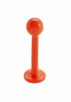 PR-LR-057 Лабрет шарик оранжевый