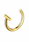 PR-NS-049 Пирсинг кольцо в нос золотое