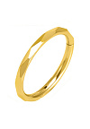 TIT-KL-030 Пирсинг кольцо из титана ребристое цвет золото