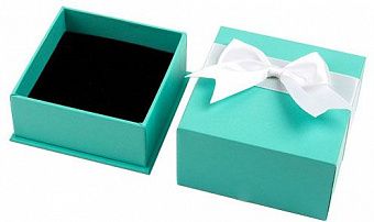 UP05 Подарочная коробочка для кулона, сережек, колец цвета тиффани