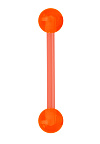 PR-SN-144 Пирсинг штанга оранжевая из биопластика