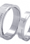 DR135 Кольца помолвочные - сделаны из ювелирной стали и прекрасно подойдут на помолвку, венчание, свадьбу или в подарок вашей второй половинке. Наши кольца не темнеют со временем, не вызывают аллергии и не отличаются от своих ювелирных аналогов.