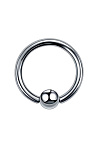 TIT-KL-017 Пирсинг кольцо из титана с шариком